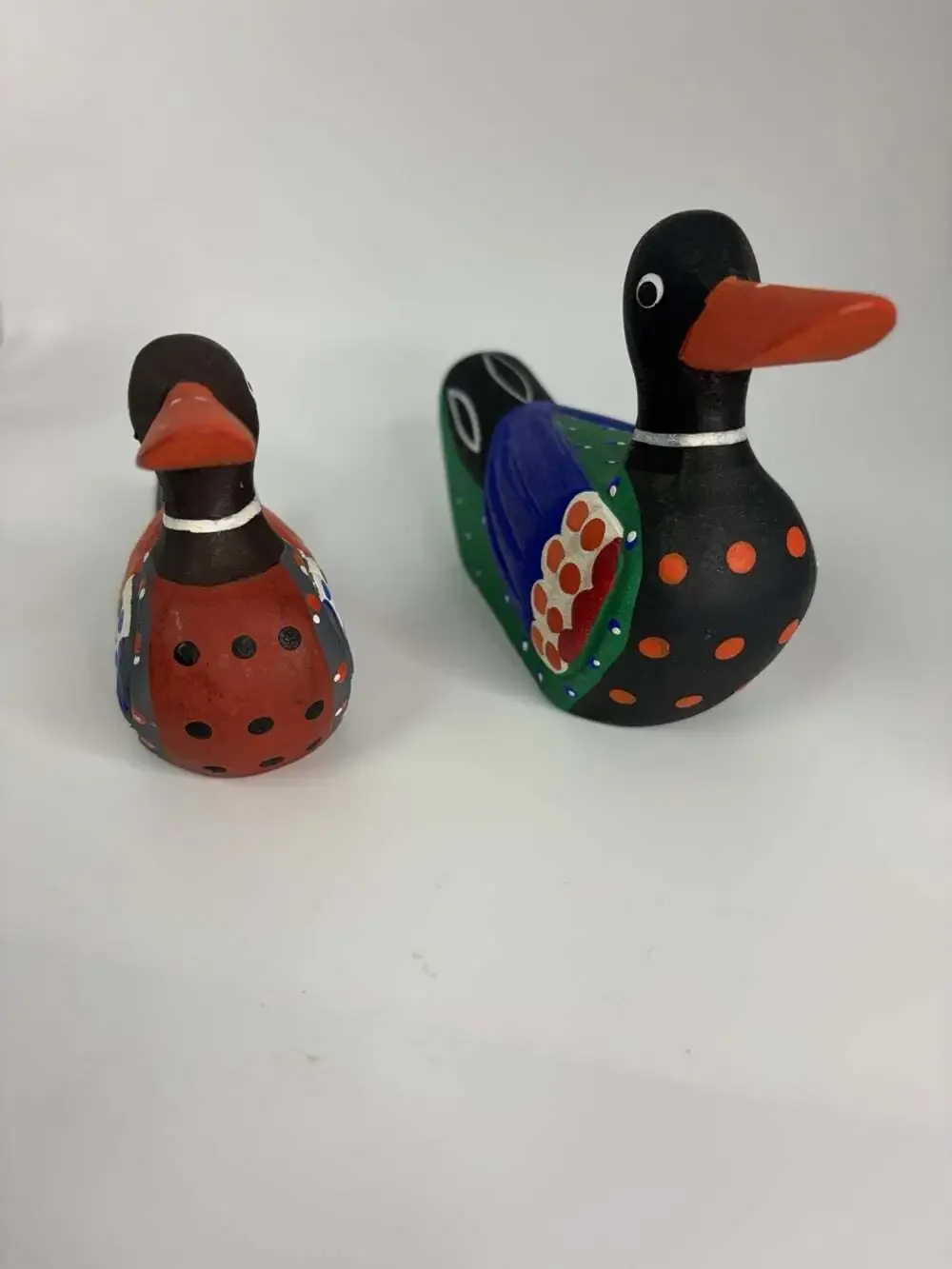 Hand painted Korean Wedding Ducks Lot Of 2